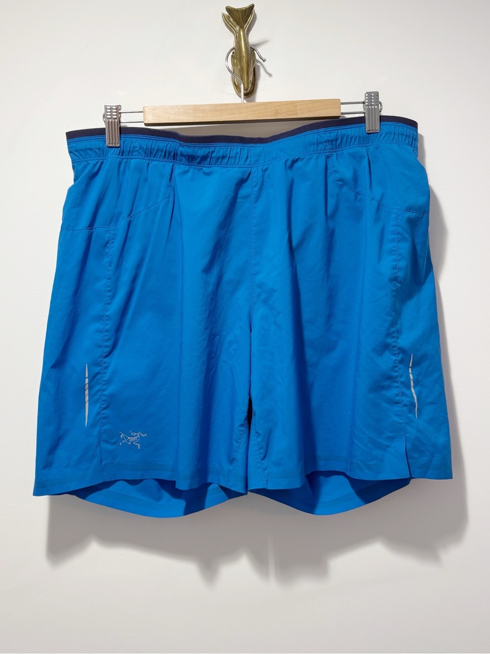 Arc’teryx Adan Shorts Men's Large Blue Lined Mountain Running 7" Micro Ripstop